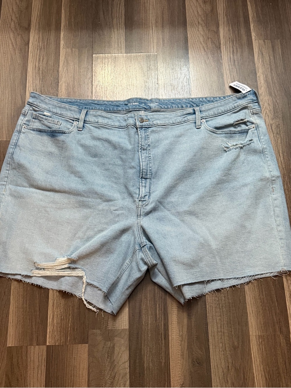 Old Navy Light Blue Distressed Jean Shorts